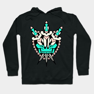 Heart skull dagger Hoodie